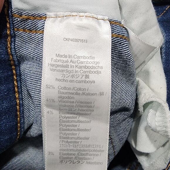 Madewell 10" High Rise Skinny Women's Blue Sizes 29 - Picture 8 of 8